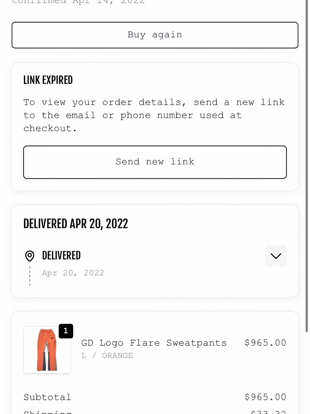 Gallery Dept Rust Sweatpants with Navy & Gray Panels